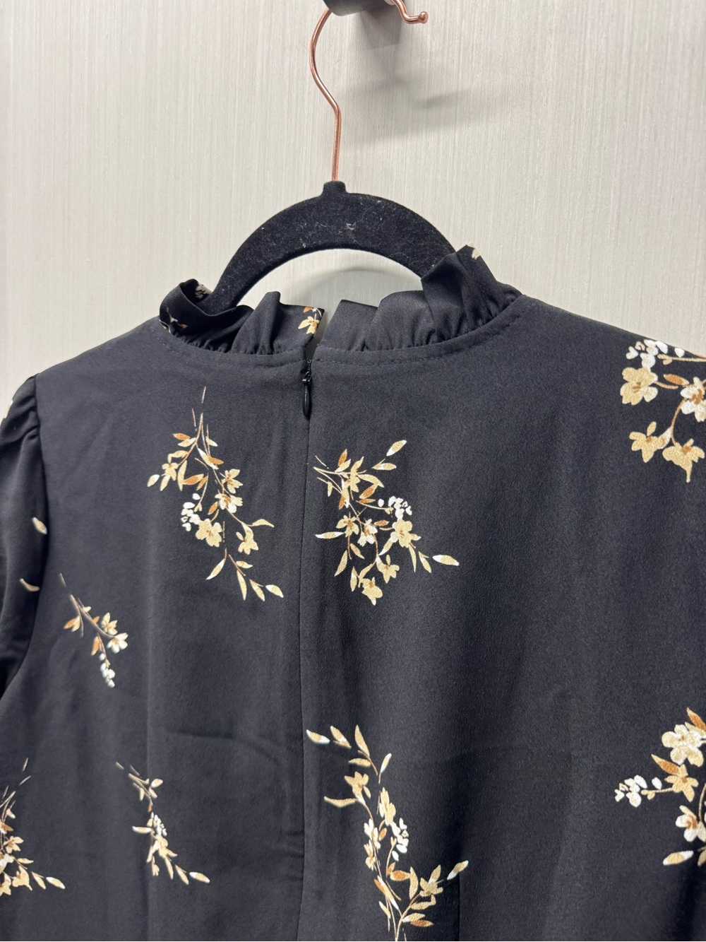 J.Crew Printed Ruffleneck Shift Dress - Picture 7 of 8